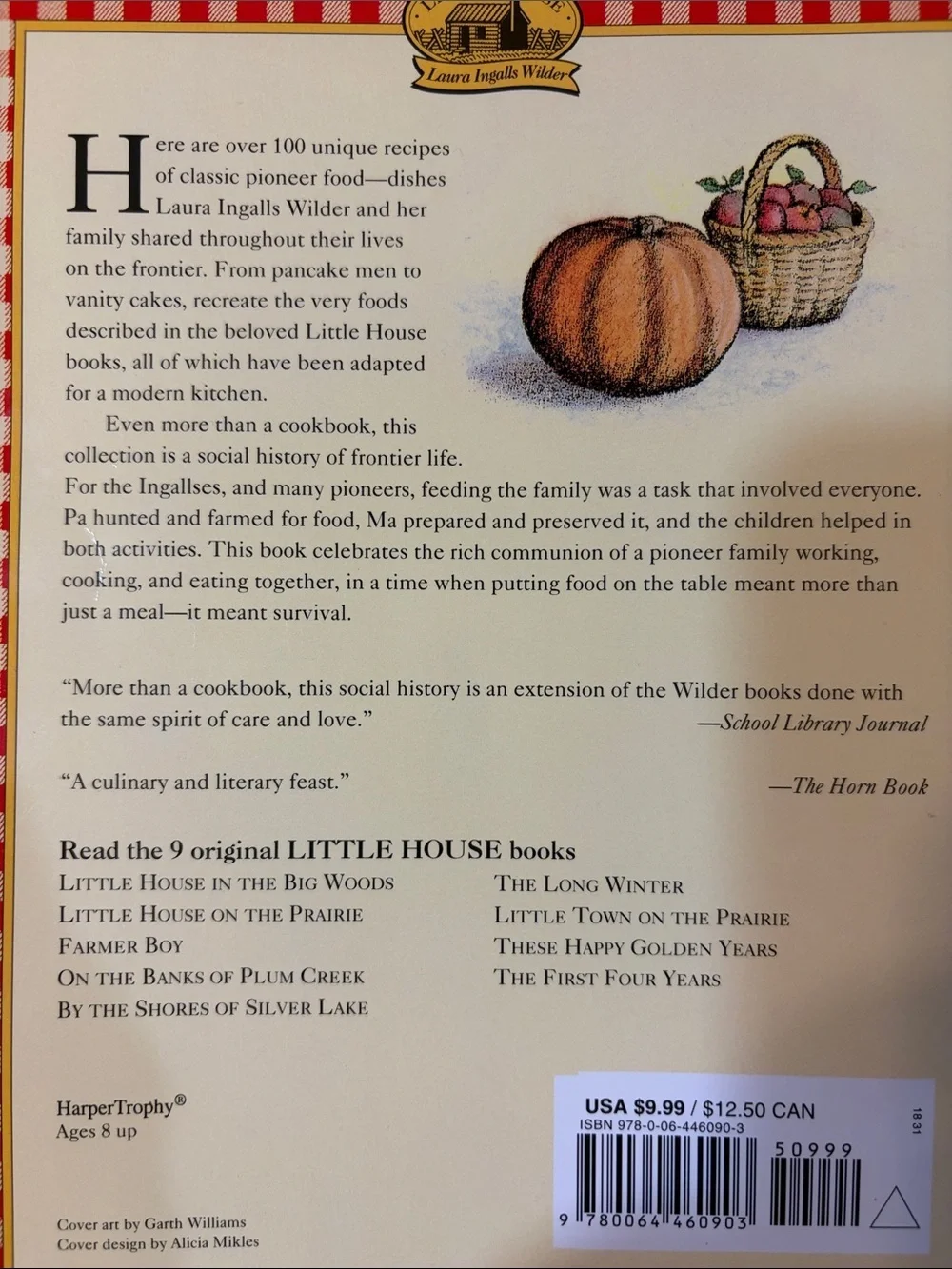The Little House Cookbook by Barbara M. Walker - SoftCover